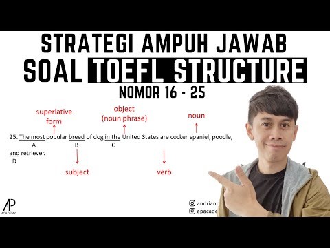 POWERFUL Strategy to Answer 10 TOEFL Written Expression Questions No. 16-25
