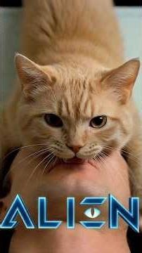 ALIEN🐱1979 Ridley Scott adaptation with my "scary" cat Eliot #alien #pets #cats #funny #aliens