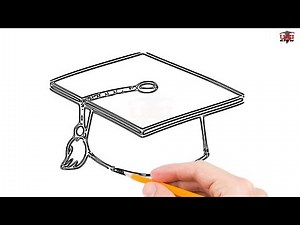 How to Draw a Graduation Cap Step by Step Easy for Beginners/Kids – Simple Caps Drawing Tutorial