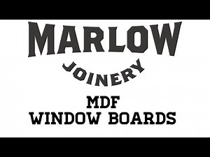 How to cut a mdf window board to size like a pro!!!