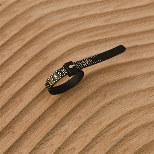 Adjustable Ring Sizer Tool, Reusable Finger Size Measuring , Plastic Ring Size Belt, Jewelry Sizing Tool for Rings, DIY Ring Measuring Too