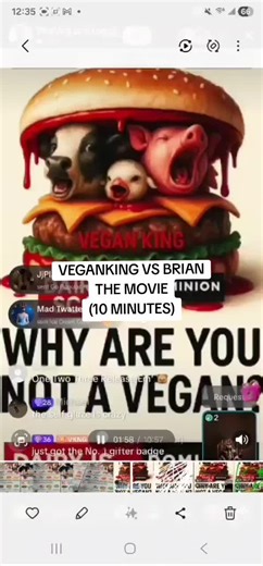 #CapCut VEGANKING VS BRIAN THE MOVIE (10 MINUTES) @Brian GL(pun master) #troll #crashout #maniac #theveganking👑