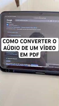 HOW TO CONVERT VIDEO AUDIO TO PDF #tips #amazingtips #smartphone