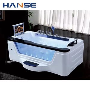 [Hot Item] Luxury 2 Person Bathroom Portable Hand Shower Air Jets Whirlpool Massage Corner Bathtubs