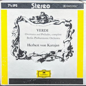 Verdi, Herbert Von Karajan, Berlin Philharmonic Orchestra - Overtures And Preludes, Complete