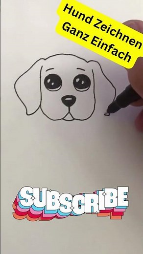 Hund zeichnen Lernen in 5 Min. - Zeichnen Lernen #shorts #zeichentutorial #zeichnen 🐶 🐶 🐶