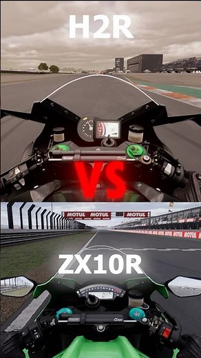 Ninja Kawasaki H2R vs ZX10R | Top Speed Test🥵 Exhaust sound 😍#ninja #kawasaki #h2r #zx10r #viral