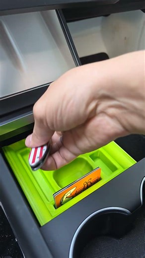 Fully customized model y 26 center console for your EDC gear