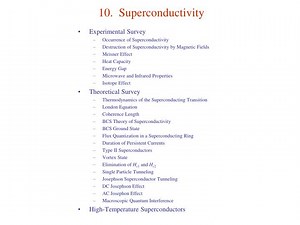 10. Superconductivity - SlideServe