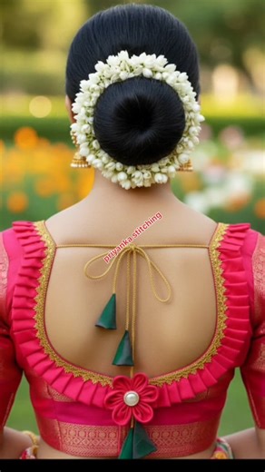 Letest blouse back neck design/trending blouse design/blouse back neck designs cutting and stitching