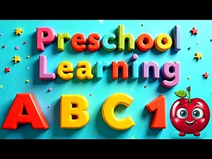 Preschool Learning activities for 3 year olds at home | Learn ABC Phonics Shapes Numbers Colors 🌈