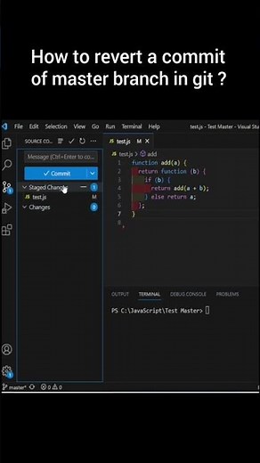 Remove a git commit which has not been pushed. How to revert a commit from Master branch