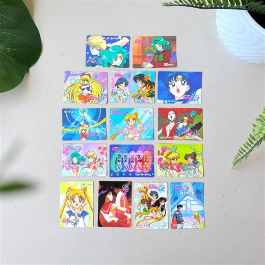 Sailor Moon 1994 Banpresto Card Lot of 15, Vintage 90s Made in Japan, Anime Character Collection - Etsy
