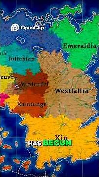 Fantasy Map Simulator Timelapse: 4 Empires Rise and Fall in 100 Years