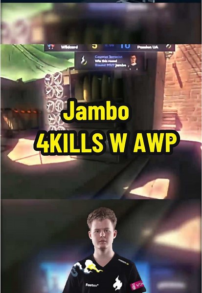 Jambo's 4 Clean Kills with AWP in CS:GO Highlights