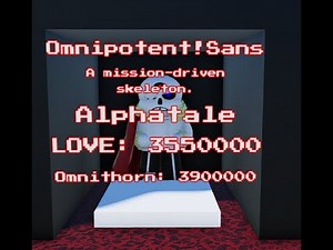 Omnipotent!Sans gameplay