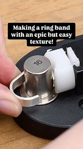 294K views · 4K reactions | Not a bad looking textured finish for a quick tool modification right?! If you’d like links to the tools used here, just comment including the word “Tools” and I’ll get the links for @pepetools_usa and @gesswein.jewelry right over you :) #jewelrymakingtips #handmadering #texturedjewelry #texturedring #jewelrymaking #jewelrytoolmodification #jewelrytools | Lucy Walker Jewelry | Facebook