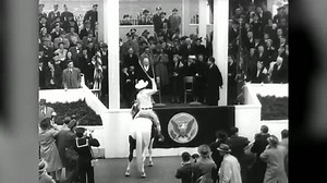 The 1953 U.S. presidential inauguration included a weird moment when Dwight Eisenhower was lassoed by rodeo rider and movie star Montie Montana | Reuters