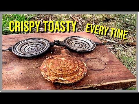 How To Use A JAFFLE IRON To Cook A Toasted Sandwich.