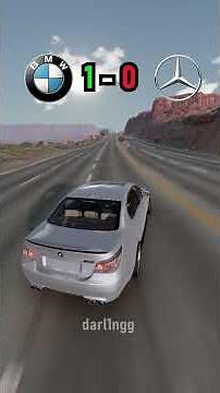 Mercedes vs BMW Stability Test #beamngdrive #shorts