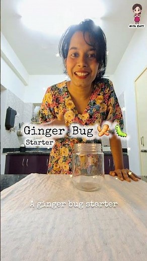 🫚🐛Ginger-bug Starter✨️ #recipe #ginger #gingerbug #starter #juice #trending #soda #sodapop