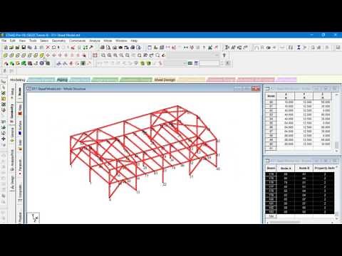 STAAD Modelling Exercise Tutorial 2 - Orientation of Local Axis
