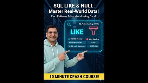 How to Search Patterns in SQL: Master LIKE, Wildcards NULL Handling - Part05 | Jagdeep Sangwan