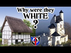 Why were medieval cottages and castle white?