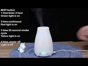 200ml Remote Ultrasonic Aroma Essential Oil Diffuser Cool Mist Humidifier|KBAYBO