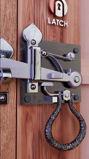 Cottage Latches / Iron Metal Door Handle Locker - Clip 23