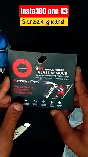 Insta 360 X3 Action Pro Screen Guard Unboxing 🎁 | #insta360x3 #screenguard #unboxing #shorts #review