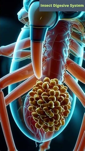 Illustration of an Insect Digestive System