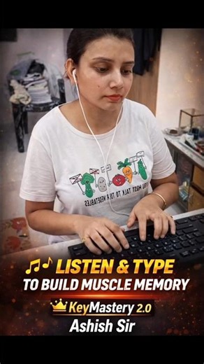 Listen & Type Method 🔥 Build Typing Muscle Memory | KeyMastery 2.0 | Ashish Sir