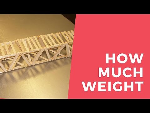 | Popsicle Stick Bridge Strength Test: Pushing the Limits!