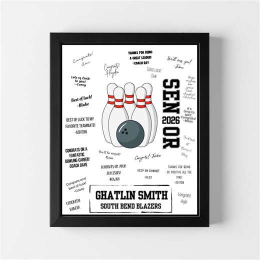 Custom Printable Senior Bowler Poster, High School Bowling Senior Night Gift, Personalized Bowling Poster, Bowling Senior Gift Keepsake - Etsy Canada