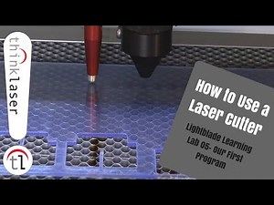How To Use a Laser Cutter - Lightblade Learning Lab 05 Our First Program