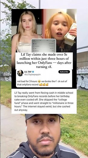 Lil Tay claims she made over $1 million within just three hours of launching her OnlyFans