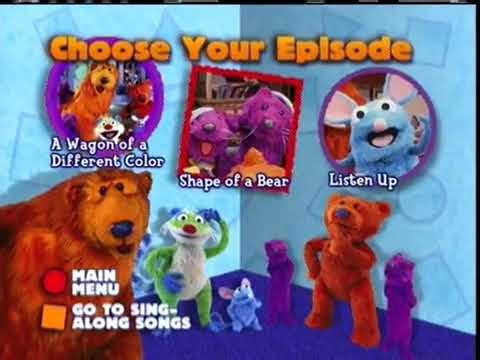 Opening To Bear In The Big Blue House: Shapes, Sounds & Colors with Bear 2000 DVD