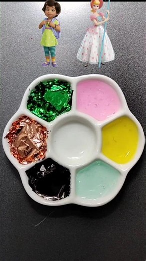 Toy Story Color mixing (part3) Guess the mixed color #colors #satisfying #colormixing #toystory