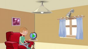 Free video - Light, Cartoon, Spotlight, Boy