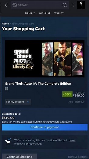 Buy GTA 4 On Steam (Lowest Price) #shorts #steamgame #gta4