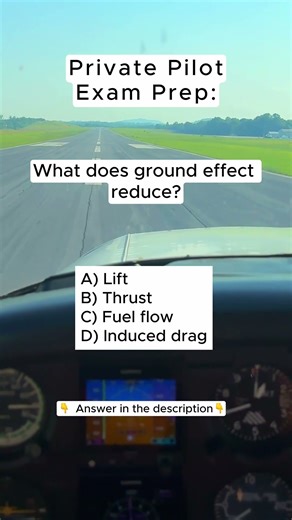 Ground Effect Explained for Student Pilots | Private Pilot Exam Prep #shorts #aviation