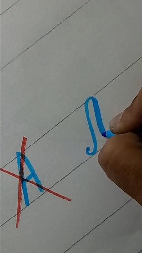 How to write 'A'✨#hinaarcalligraphy#art#handlettering#fypシ゚viral#handlettering#viralshort#shortsfeed