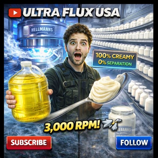 Why Hellmann’s Mayonnaise is Whipped at 3,000 RPM (The Science of the Cream) 🥚🤫🌪️ ​ Inside the Hellmann’s Giga-Factory: Engineering the World’s Most Famous Emulsion 🏭✨ ​ 10,000 Gallons of Mayo in 60 Minutes! Watch the Incredible High-Speed Factory Process! 🚀🥚 ​Welcome to Ultra Flux USA ⚙️ See how fascinating products are made, from massive factories to high-tech production lines 🌍 ​How do you mix oil and water without them ever separating? 🥚🧪 Today, RYAN007 is taking you behind the high