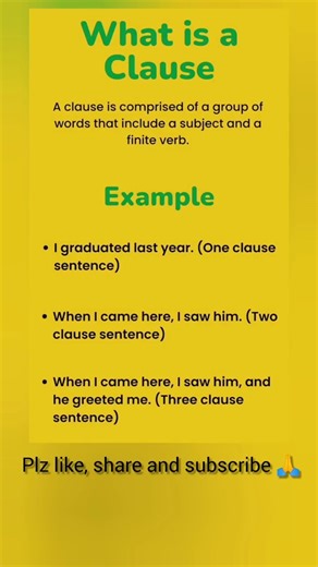 ✨ What is a Clause?#englishgrammar #shorts#clauses #thestudybuddy
