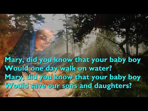 Mary Did You Know [with lyrics for congregations]