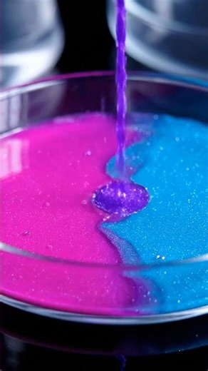 Science is ART! 🤯💖 Amazing #asmr #chemicalreaction ! #science #shorts