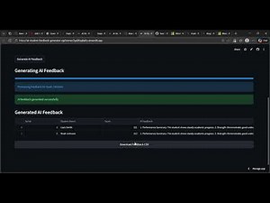 AI Student Feedback Generator · Streamlit and 13 more pages Personal Microsoft​ Edge 2026 01 09