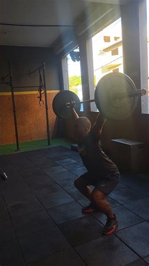 Hang Power Snatch + OHS #cross #crossfit #HANG #snatch #ohs #scale #pr #rx #lb