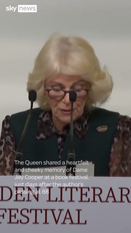 Queen Camilla honours Dame Jilly Cooper